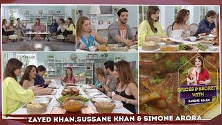 Chef Zarine Khans Red Masala Chops & Aloo Bharta Recipe With Zayed KhanSussane Khan & Simone Arora