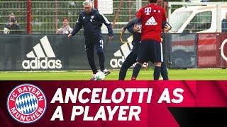 Carlo Ancelotti shows his player qualities