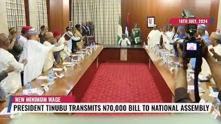 President Tinubu Transmits N70000 Bill To National Assembly