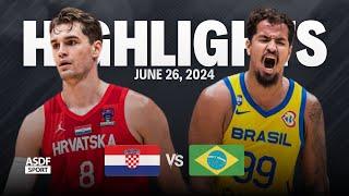 Croatia vs Brazil Full Game Highlights Friendly Games For Olympic Qualifying 2024