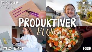 Produktiver Vlog  Uni Study night Ausbildungs- Update neues Hobby?