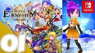 Elemental Knights R MMORPG Switch - Gameplay Walkthrough Part 1 Prologue - No Commentary