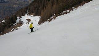 HELP - ACCIDENTALLY SKIING BLACK run Ecureuils   ️ Les Arcs - Feb 2023