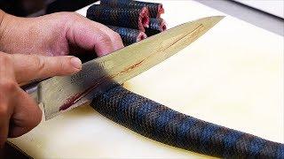 Japanese Street Food - VENOMOUS SEA SNAKE Okinawa Seafood Japan