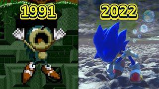 The Evolution of Sonic Drowning in Sonic Games 1991 - 2022