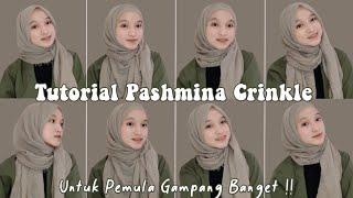 5 TUTORIAL PASHMINA CRINKLE  Untuk Pemula Gampang Banget ‼️  Tutut Arinda Herawati