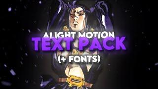 TEXT PACK - Alight Motion  Xml and Direct Link