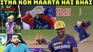 SUNIL NARINE IS UNSTOPPABLE  KKR HIGHEST IPL SCORE  KKR VS DC 2024