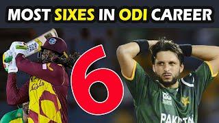 MOST SIXES IN ODI CRICKET  Who hit the most number of sixes in his ODI career ?