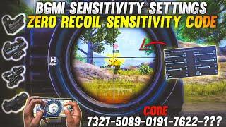 NEW UPDATE 3.3 BEST SENSITIVITY CODE+CONTROL SETTINGS BGMIPUBG MOBILE  BGMI AFTER UPDATE 3.3