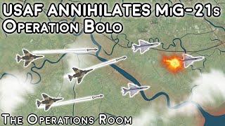 USAF Destroys HALF of North Vietnams MiG-21s in 12 Minutes - Operation Bolo - Animated