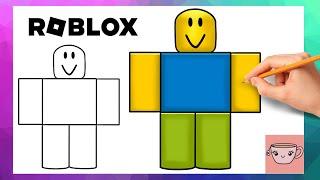 How To Draw Roblox Noob  Easy Step By Step Drawing Tutorial