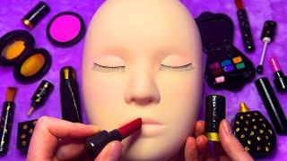 ASMR Wooden Makeup on Mannequin Whispered