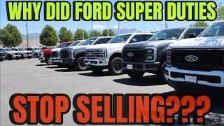 Its Offical Ford Super Duties Have Stopped Selling... Heres The Biggest Reason Why
