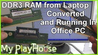 Installing DDR3 SODIMM Laptop RAM in Old Office PC - 690