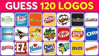 Guess the Logo in 3 Seconds  120 Famous Snack Logo  Logo Quiz 2024  Monkey Quiz