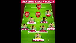 Arsenals Best Lineup Next Season 20222023  arsenal vs tottenham  premier league 202223 #shorts