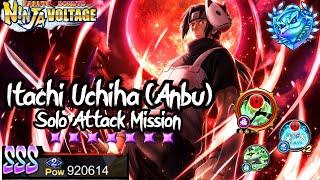 NxB NV Itachi Uchiha Anbu EX-Rekit Showcase Solo Attack Mission Naruto x Boruto Ninja Voltage