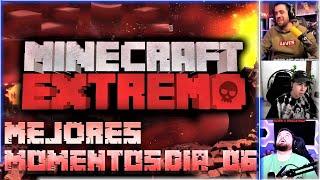 AURON EL GRACIOSO  Mejores Momentos y Muertes MINECRAFT EXTREMO DÍA #06.