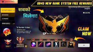 New Rank System Reward Ob45 Update  7th anniversary event  Free Fire New Event  Ff New Event 