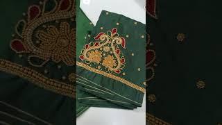 Pk Aari work blouse material sales call 6382359787