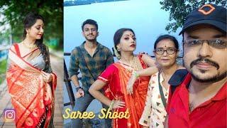 Vlog on Shoot day Saree shoot BTS ft. Rupsa Saha and Avik