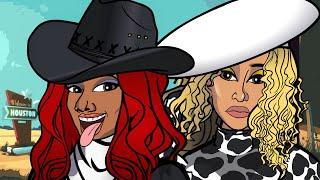 Megan Thee Stallion ft. Beyoncé - Savage OFFICIAL CARTOON PARODY