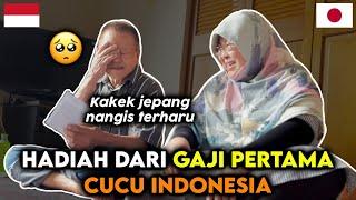 REAKSI KAKEK JEPANG DIKASIH UANG DARI GAJI PERTAMA CUCU INDONESIA