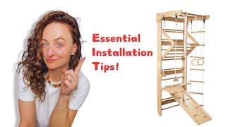 Installation Prep  WEDANTA Wooden Swedish Ladder Wall Set  Ultimate Gym for the Whole Family