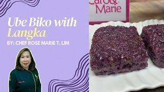 Ube Biko with Langka