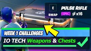 Collect different IO Tech Weapons & IO TECH CHEST Locations - Fortnite Season 7