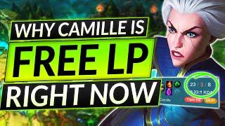 Why EVERYONE MUST ABUSE Camille NOW - SUPER BROKEN FREE LP - LoL Top Lane Guide