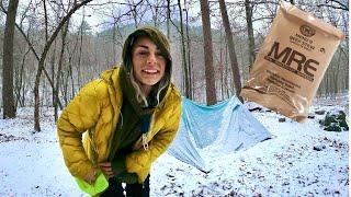 Winter Backpacking in Arkansas & Trying a Military MRE  Eagle Rock Loop
