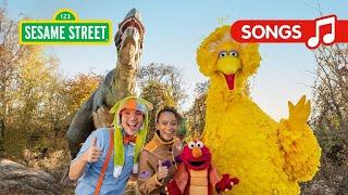 Sesame Street Do the Dino Dance Song with Elmo Blippi Big Bird and Meekah
