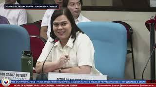 COMPILATION Sara Duterte vs Stella Quimbo during the Houses budget hearing for OVP