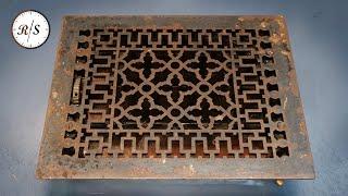 100 Year Old Heating Vent Restoration