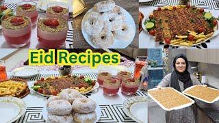 Eid k liye Best Recipes - Donuts - Creamy Jello - Turkish Kebab