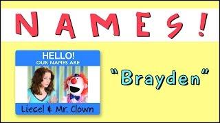 Learning Names with Mr. Clown Brayden