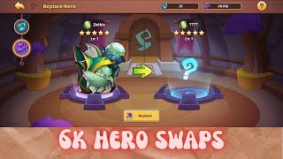 Idle heroes - hero swaps and replacements