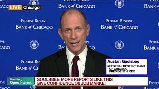 Feds Goolsbee on Superb Jobs Report Inflation Rates