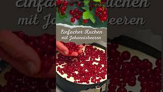 Johannisbeeren-Kuchen mit Quark Öl Teig einfaches Rezept