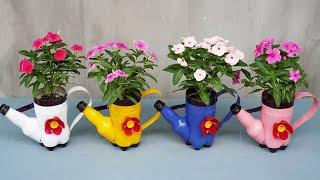 Unbelievable Gorgeous Flower Pots Made from Plastic Bottles