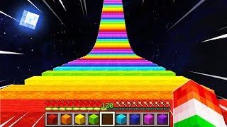 EXTREME MINECRAFT RAINBOW ROAD RUN