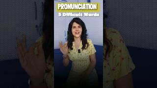 Pronunciation of 5 Difficult Words in English  #Shorts #EnglishPronunciation #LearnEnglish