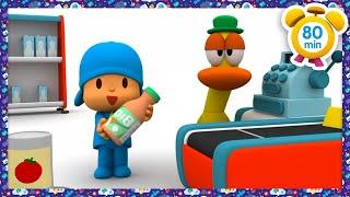 ️ Lets go shopping Pocoyo’s Supermarket  Pocoyo in English - Official Channel  Kids Cartoons