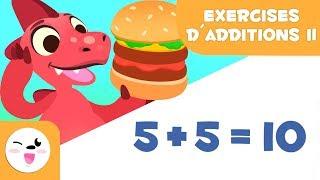 Exercices dadditions II - Apprends à additionner avec Dino - Mathématiques pour enfants