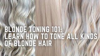 How to Tone Blondes learn to formulate for every color of blonde - icy beige sunny warm