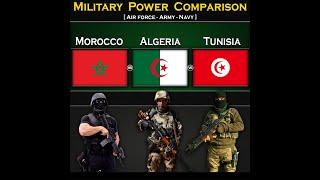 Morocco vs Algeria vs Tunisia  Military Power Comparison 2024  Global Power