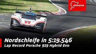 369 kmh on the Nordschleife  Lap Record Porsche 919 Hybrid Evo