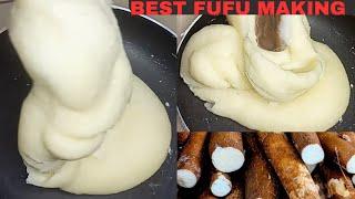 cassava fufu  how to make cassava swallow at home without blender.